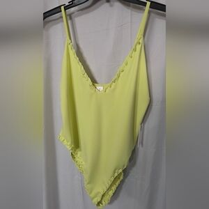 Good American Neon Yellow Swimsuit